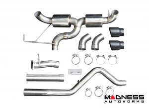 Ford Bronco Performance Exhaust System - Cat Back - Dual Exit - Injen - 3" - Black Tips